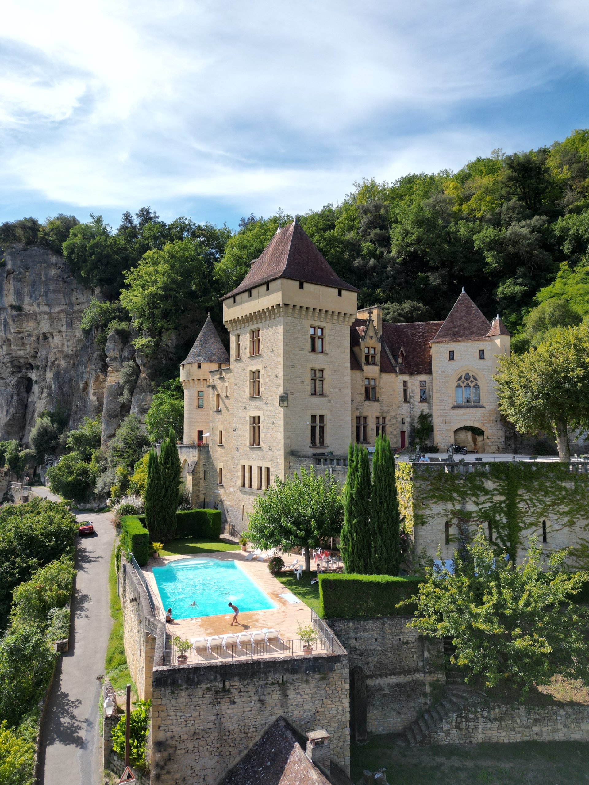 Vue drone verticale